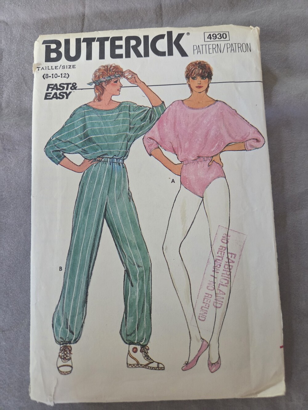 Butterick 4930 Sewing Pattern